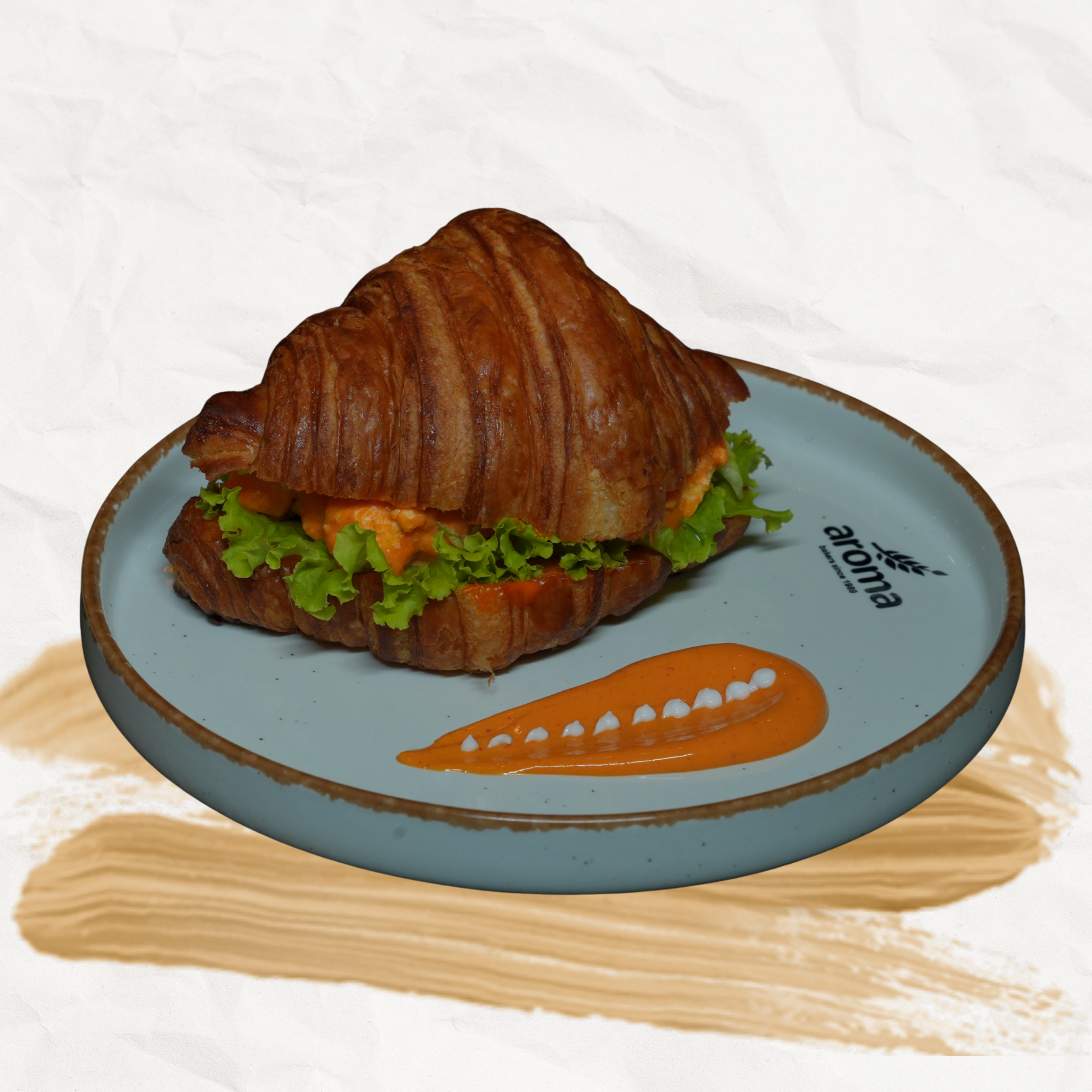Roasted Chicken & Cheese Croissant